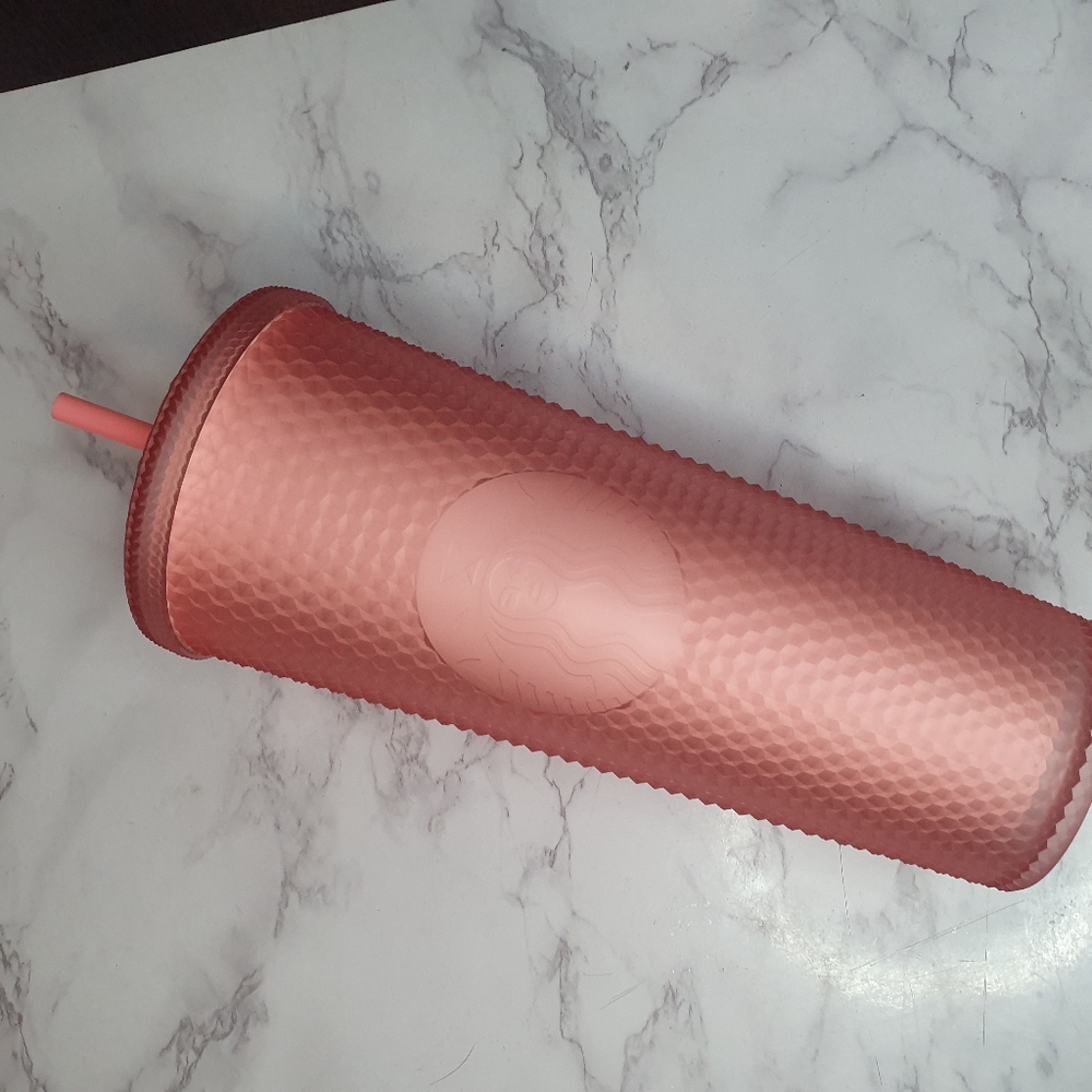 Valentines Starbucks studded pink lemonade tumbler 24oz